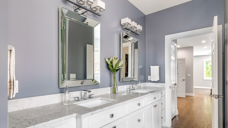 Light purple bathroom