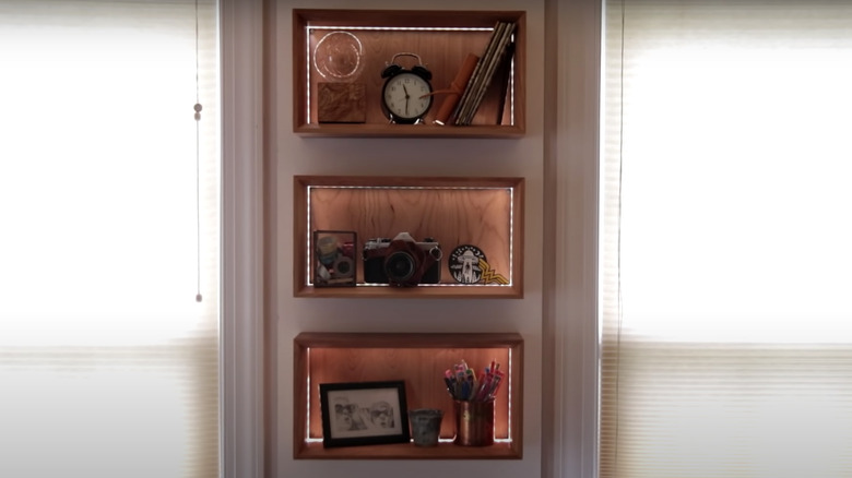 LED box shelves