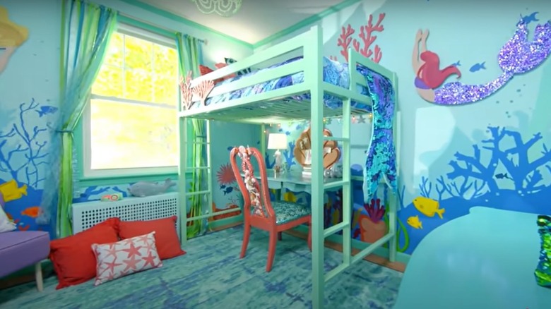 mermaid-themed bedroom