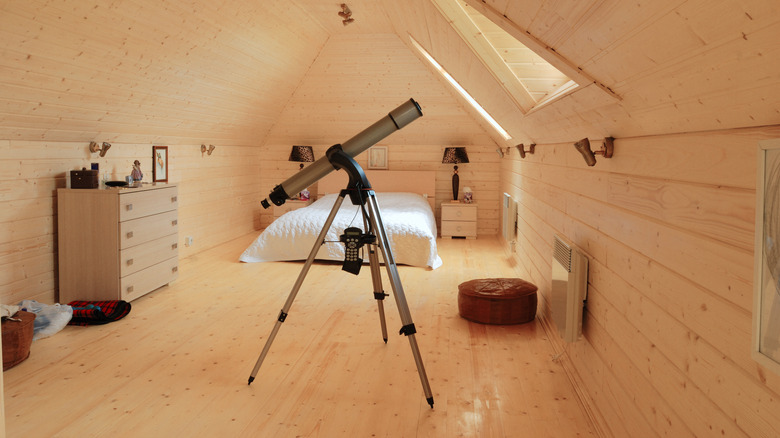 bedroom with wood floors