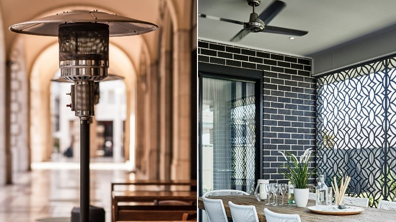 standing heater or ceiling fan