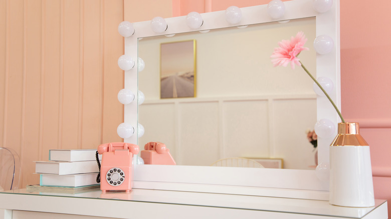 a retro vanity 