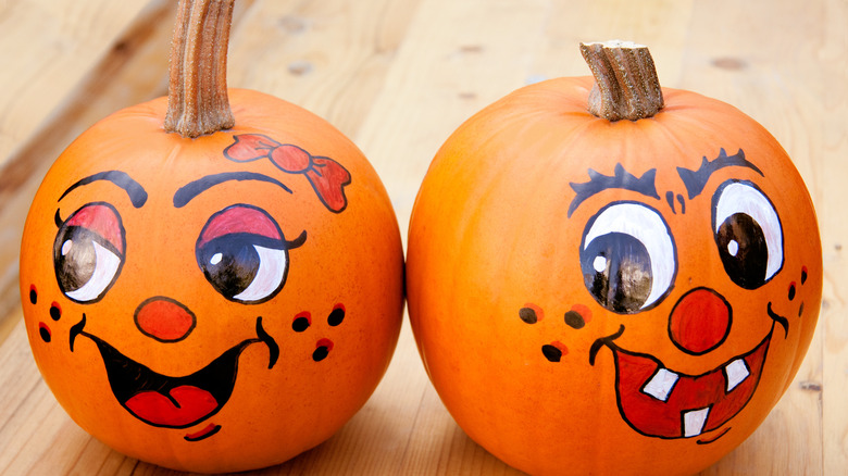 Painted pumpkins