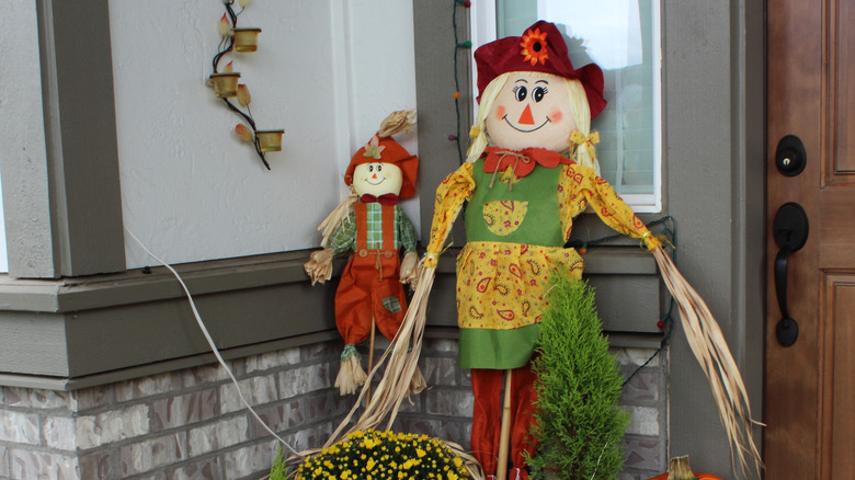 Scarecrow outside of home