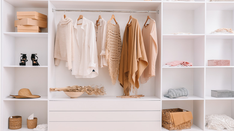 boho styled closet