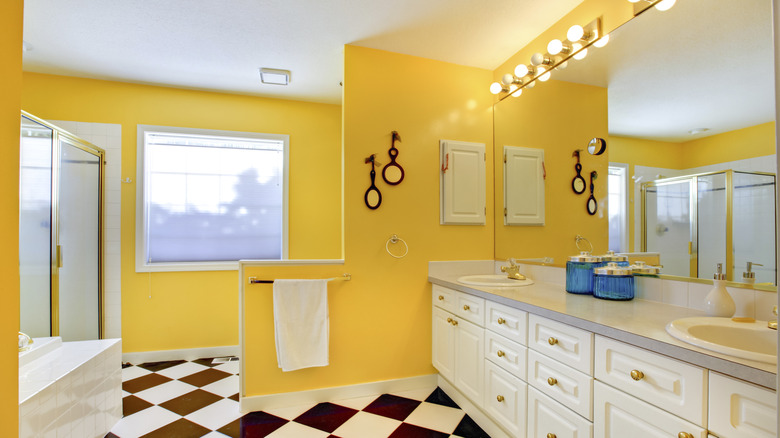 Yellow bathroom