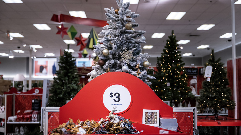 Christmas section at Target