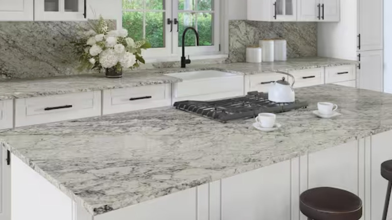 Modern kitchen with Kempton Park granite countertops