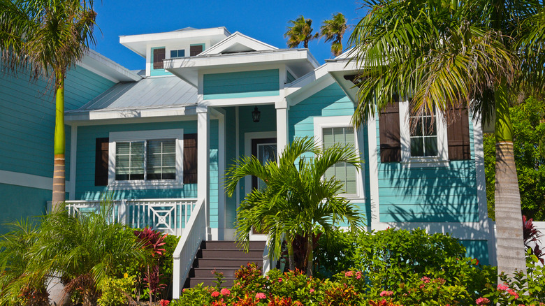 Brown door and shutters