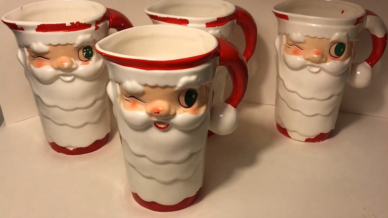 Holt Howard Santa Claus character jugs.