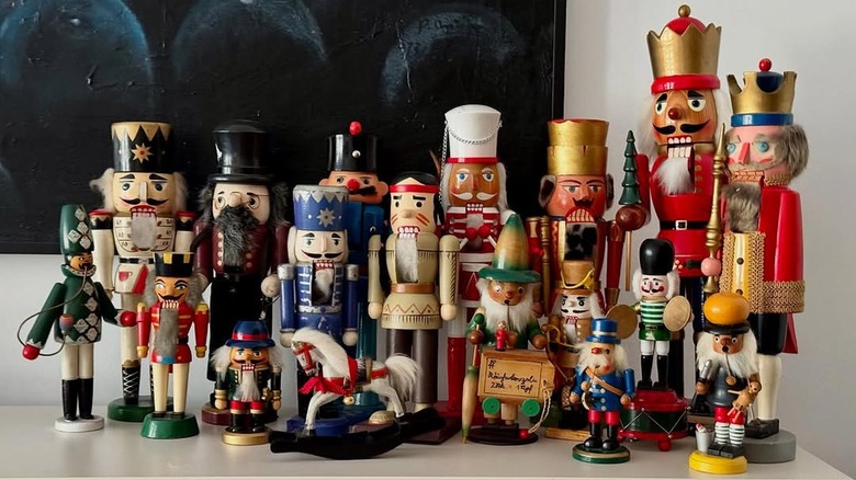 Vintage wooden nutcrackers and figurines, Germany 1950s