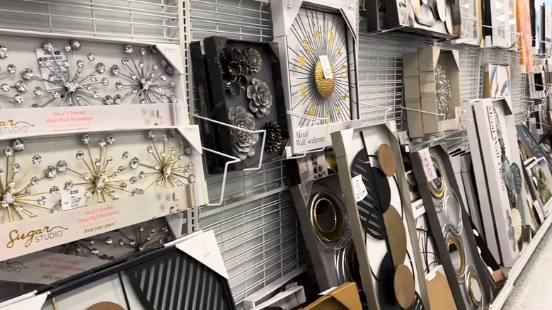 Wall art in gold, black, and fake diamond accents for sale