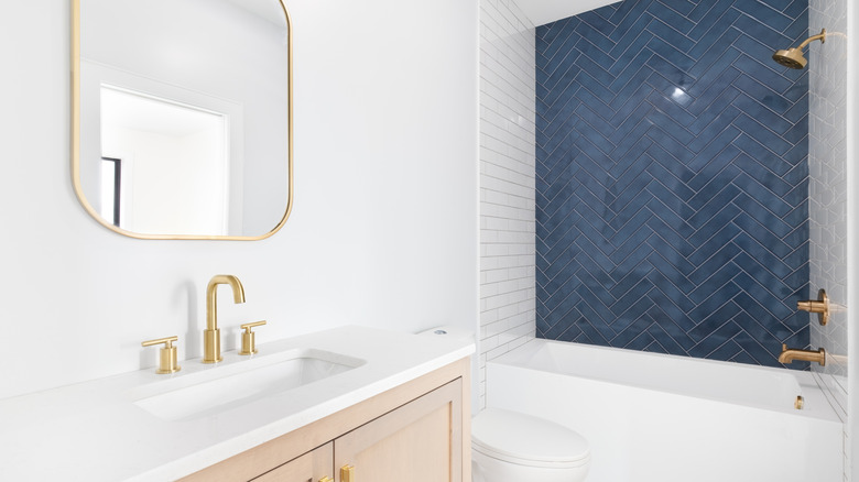 blue subway tile