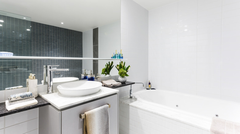 mosaic bathroom wall