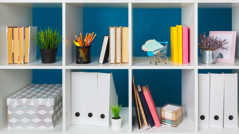 Organized book shelf