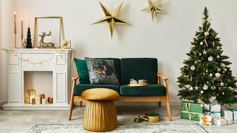 Scandi Christmas living room