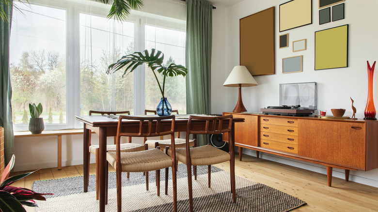 midcentury modern dining room