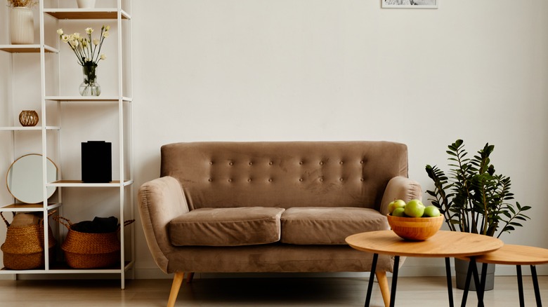 tan loveseat