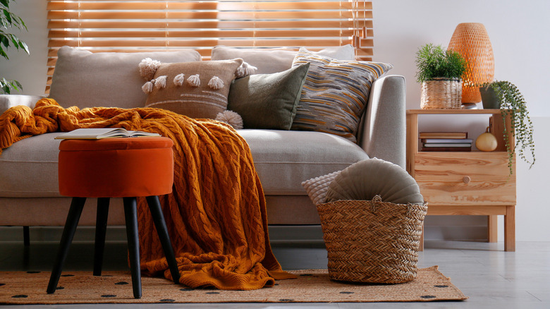 Autumnal living room