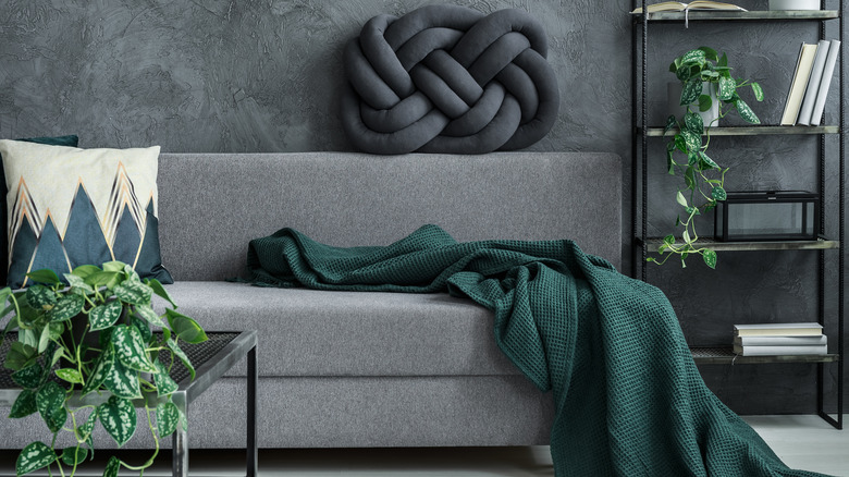 gray living room