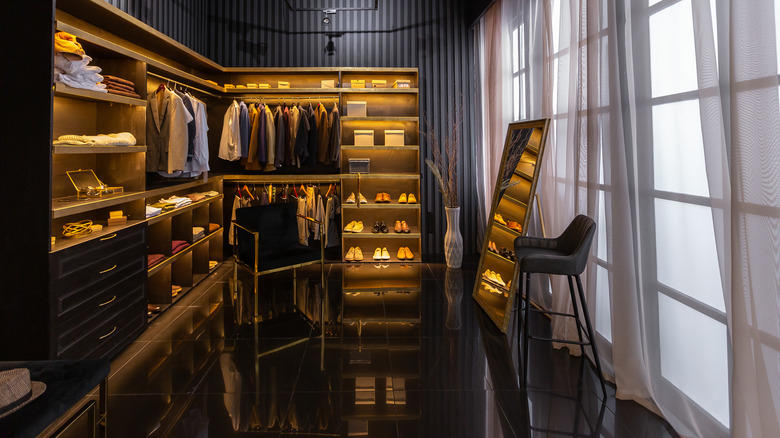 black closet