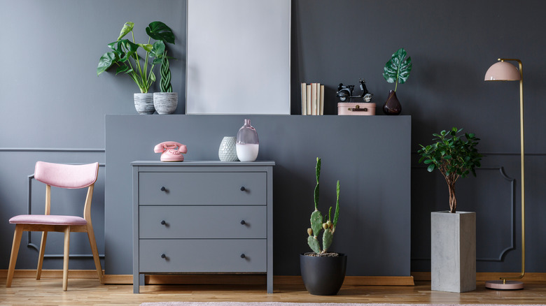 gray living room
