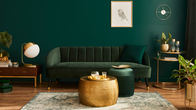 emerald living room