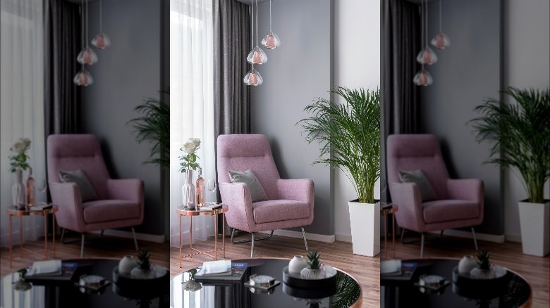 Layered lights in corner