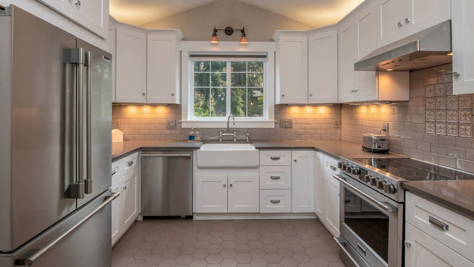 u shaped kitchen design