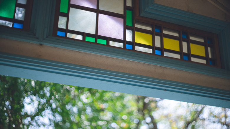 stained glass entry