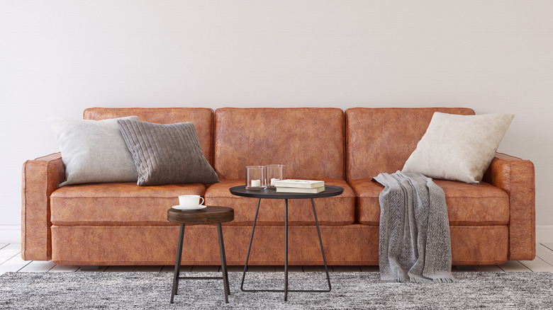 Leather sofa