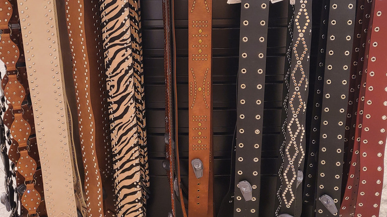 vintage leather belts