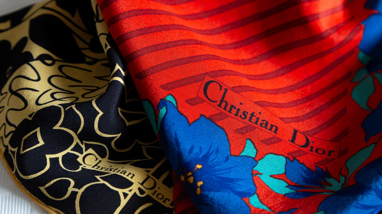 designer silk scarves