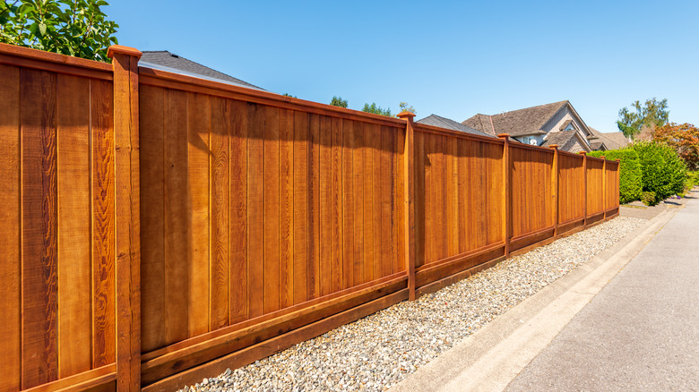 wooden fence