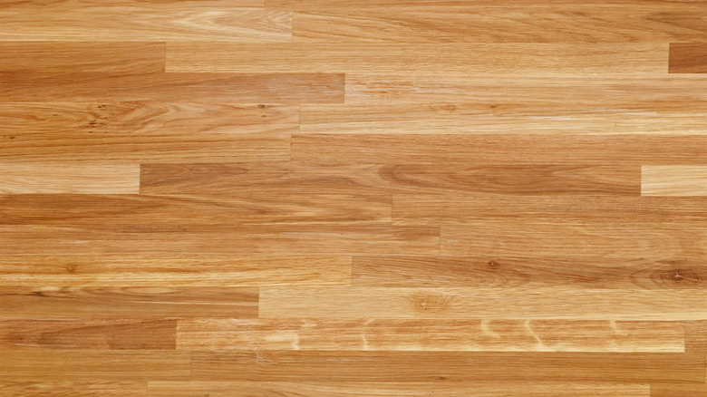 Shiny hardwood floor