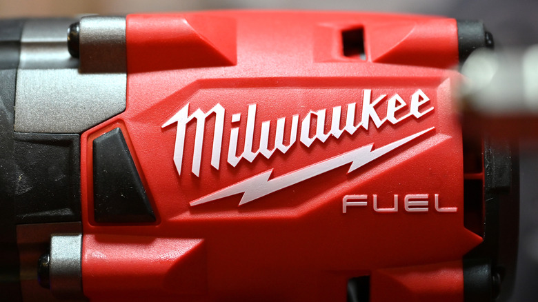 Close-up photo of a Milwaukee tool