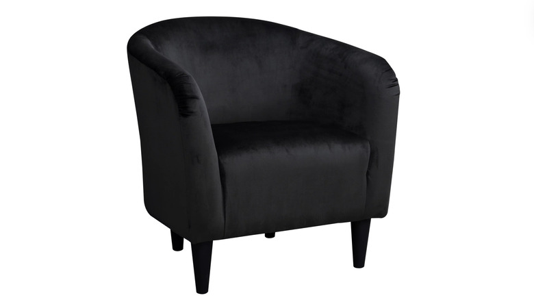 Tub chair in black