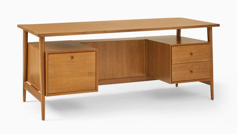 West Elm mid century desk