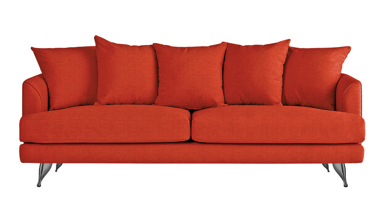 red sofa