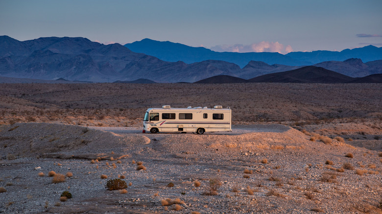 RV in the desert