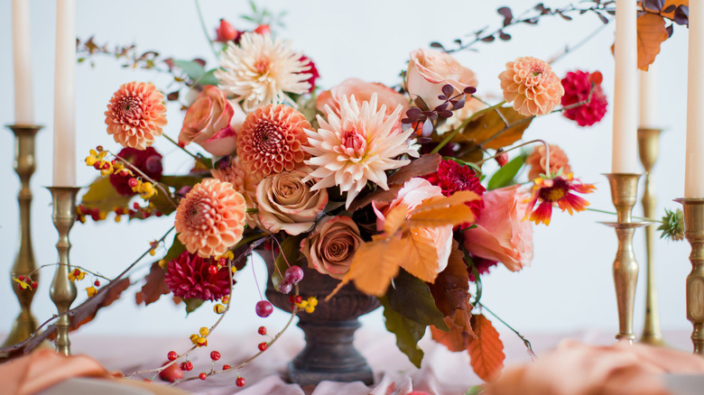 autumnal table setting