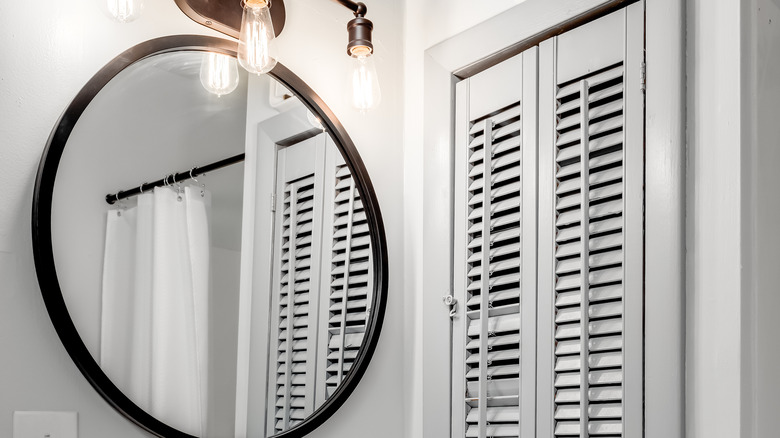 light gray shutters