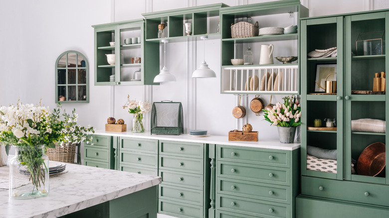 23 Amazing Sage Green Home Decor Ideas  Green kitchen, Green kitchen  designs, Sage green kitchen