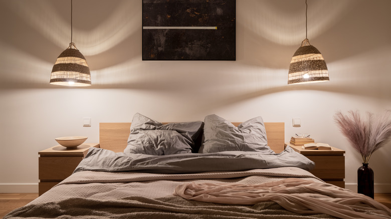 a neutral bedroom