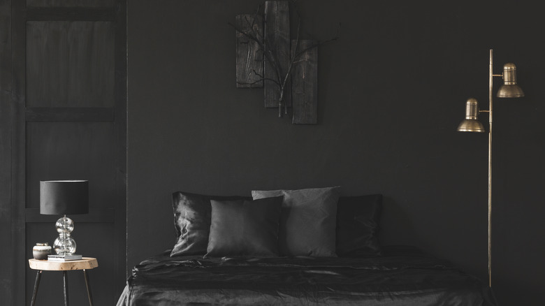black walls