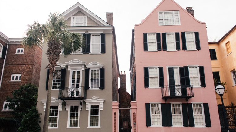 colorful shotgun houses
