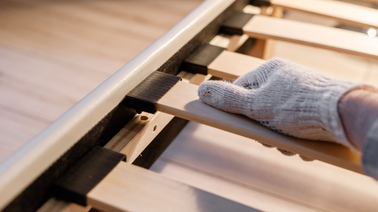 hand assembling bed frame