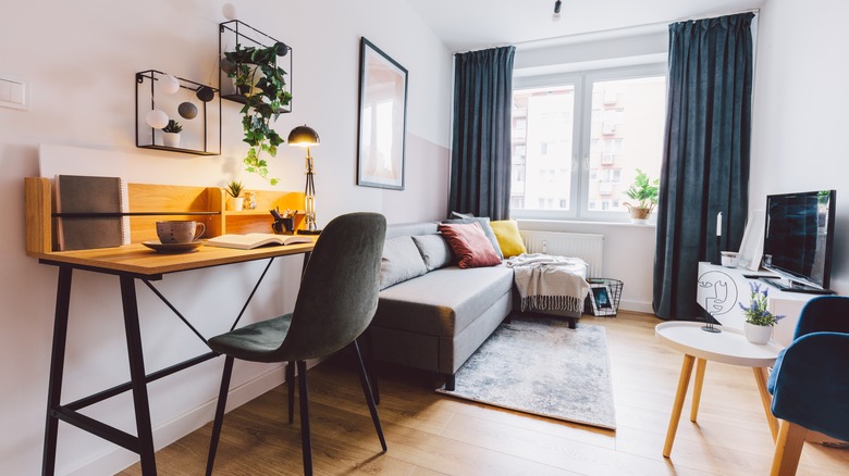one bedroom apartment with office 