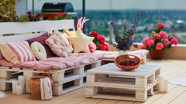 An outdoor patio