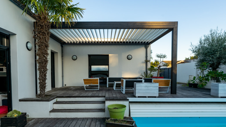 An outdoor patio